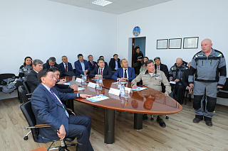 "ҚазМұнайГаз" АҚ Басқарма төрағасы А. Айдарбаевтың басшылығымен АМӨЗ-ге "ҚазМұнайГаз" делегациясы келді