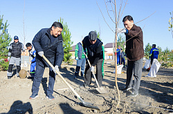 Геолог шағынауданында көгалдандыру акциясы өтті