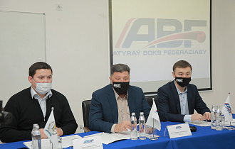 Годовой отчет Федерации бокса Атырауской области с участием генерального директора Ш.Данбай